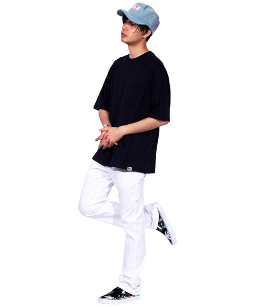 ８(eight)（エイト）の「デニム ワークキャップ 帽子 キャップ Round House（キャップ・メンズ・サックスブルー/ネイビー・FREE）」の4枚目の写真