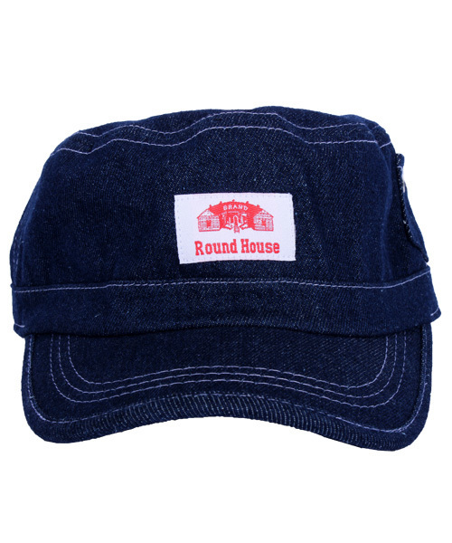８(eight)（エイト）の「デニム ワークキャップ 帽子 キャップ Round House（キャップ・メンズ・サックスブルー/ネイビー・FREE）」の5枚目の写真