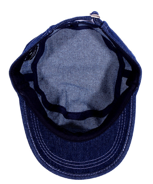 ８(eight)（エイト）の「デニム ワークキャップ 帽子 キャップ Round House（キャップ・メンズ・サックスブルー/ネイビー・FREE）」の17枚目の写真