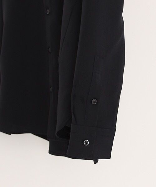 NUMBER (N)INE(ナンバーナイン)の「【NUMBER (N)INE】≪STUDIOUS限定≫別注ウールライクリラクションストレッチシャツ(シャツ/ブラウス・メンズ・ネイビー/ワインレッド/ダークオレンジ・1/2/3)」の6枚目の写真