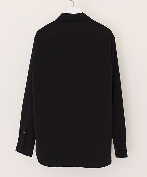 NUMBER (N)INE(ナンバーナイン)の「【NUMBER (N)INE】≪STUDIOUS限定≫別注ウールライクリラクションストレッチシャツ(シャツ/ブラウス・メンズ・ネイビー/ワインレッド/ダークオレンジ・1/2/3)」の8枚目の写真