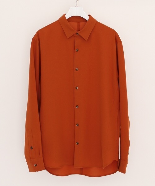 NUMBER (N)INE(ナンバーナイン)の「【NUMBER (N)INE】≪STUDIOUS限定≫別注ウールライクリラクションストレッチシャツ(シャツ/ブラウス・メンズ・ネイビー/ワインレッド/ダークオレンジ・1/2/3)」の13枚目の写真