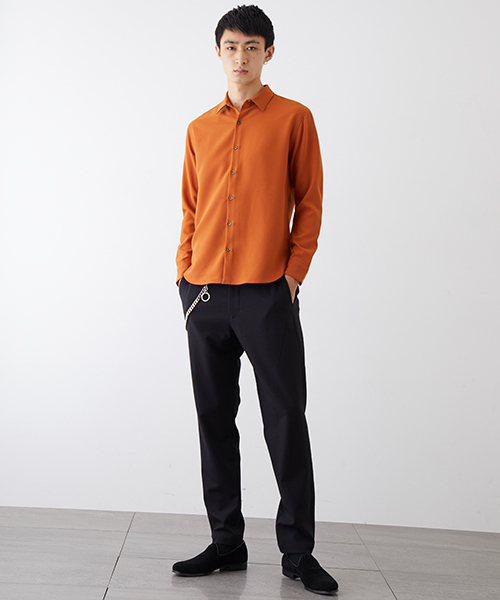 NUMBER (N)INE(ナンバーナイン)の「【NUMBER (N)INE】≪STUDIOUS限定≫別注ウールライクリラクションストレッチシャツ(シャツ/ブラウス・メンズ・ネイビー/ワインレッド/ダークオレンジ・1/2/3)」の15枚目の写真