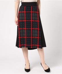 LOVELESS | 【LOVELESS】WOMENS フロントチェックミモレスカート(スカート)