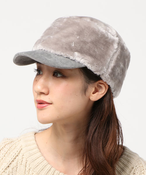 brimp（ブリンプ）の「【brimp/ ブリンプ】ファーロシアンキャップ（キャップ・レディース・グレー/ブラウン/ブラック・FREE）」の9枚目の写真
