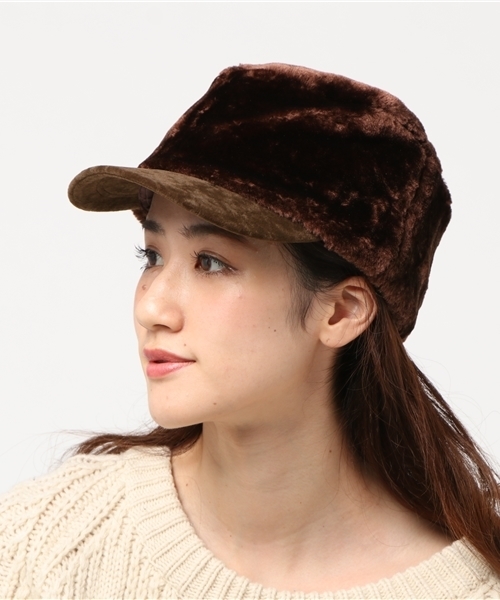 brimp（ブリンプ）の「【brimp/ ブリンプ】ファーロシアンキャップ（キャップ・レディース・グレー/ブラウン/ブラック・FREE）」の10枚目の写真