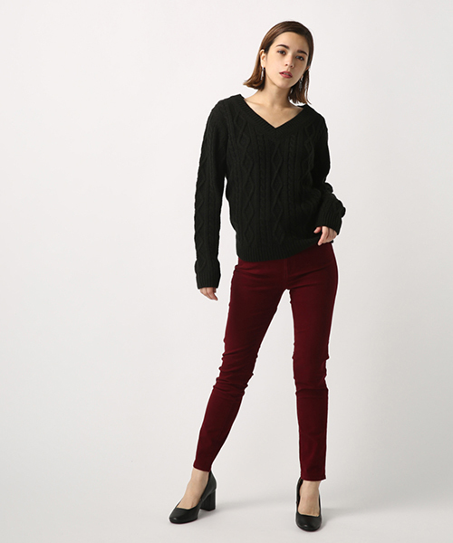 AZUL by moussy（アズールバイマウジー）の「ROYOスキニーパンツ（その他パンツ・レディース・ネイビー/ブラック/ボルドー・LARGE/MEDIUM/SMALL/X-SMALL）」の20枚目の写真