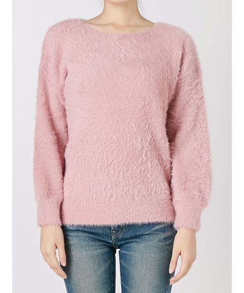 Ungrid（アングリッド）の「フェザーヤーンニット（ニット/セーター・レディース・オフホワイト/ピンク/グリーン/モカ・FREE）」の9枚目の写真