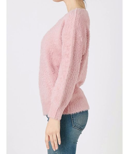 Ungrid（アングリッド）の「フェザーヤーンニット（ニット/セーター・レディース・オフホワイト/ピンク/グリーン/モカ・FREE）」の10枚目の写真