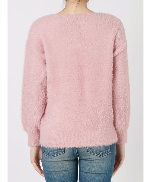 Ungrid（アングリッド）の「フェザーヤーンニット（ニット/セーター・レディース・オフホワイト/ピンク/グリーン/モカ・FREE）」の11枚目の写真