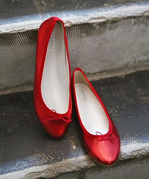 LOWRYS FARM（ローリーズファーム）の「ラウンドトゥバレエシューズ　780322（バレエシューズ・レディース・オフホワイト/ブラック/レッド/ピンク/レッド系その他・LARGE/MEDIUM）」の8枚目の写真