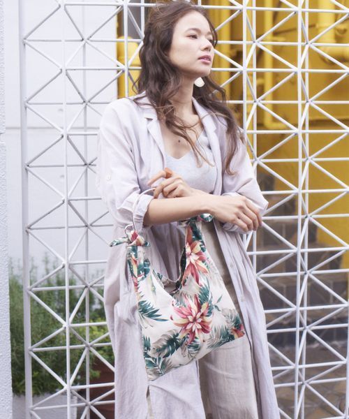 CONTROL FREAK / CTFK（コントロールフリーク）の「ボタニカルワンハンドルバッグ（ハンドバッグ・レディース・ブラック/ネイビー/アイボリー・FREE）」の2枚目の写真