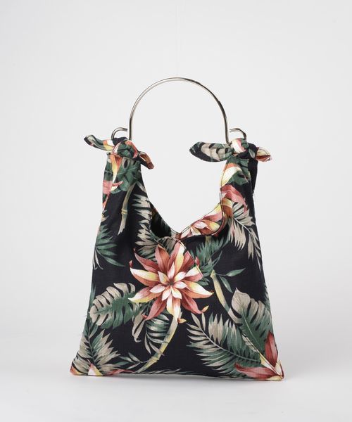 CONTROL FREAK / CTFK（コントロールフリーク）の「ボタニカルワンハンドルバッグ（ハンドバッグ・レディース・ブラック/ネイビー/アイボリー・FREE）」の3枚目の写真