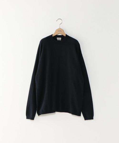 Steven Alan（スティーブンアラン）の「＜Steven Alan＞ SMOOTH CN LS-BOLD/ニット（ニット/セーター・メンズ・ネイビー/マスタード/ナチュラル・LARGE/MEDIUM/X-LARGE/SMALL）」の2枚目の写真