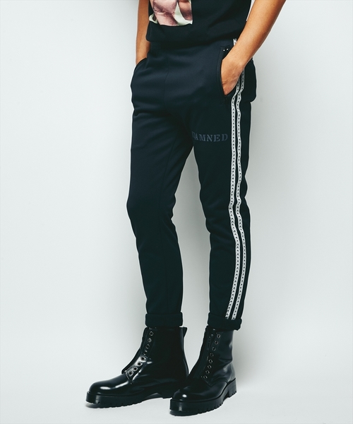 HYSTERIC GLAMOUR(ヒステリックグラマー)の「DAMNED プリント スウェットパンツ(その他パンツ・メンズ・ブラック/ネイビー・MEDIUM/SMALL)」の2枚目の写真