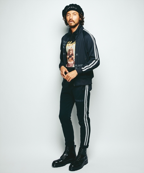 HYSTERIC GLAMOUR(ヒステリックグラマー)の「DAMNED プリント スウェットパンツ(その他パンツ・メンズ・ブラック/ネイビー・MEDIUM/SMALL)」の9枚目の写真