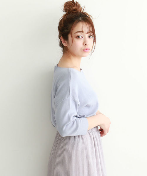 FREE'S MART（フリーズマート）の「総針裾ダーツコンパクトニット（ニット/セーター・レディース・ホワイト/ホワイト系その他/パープル/ブルー・FREE）」の22枚目の写真