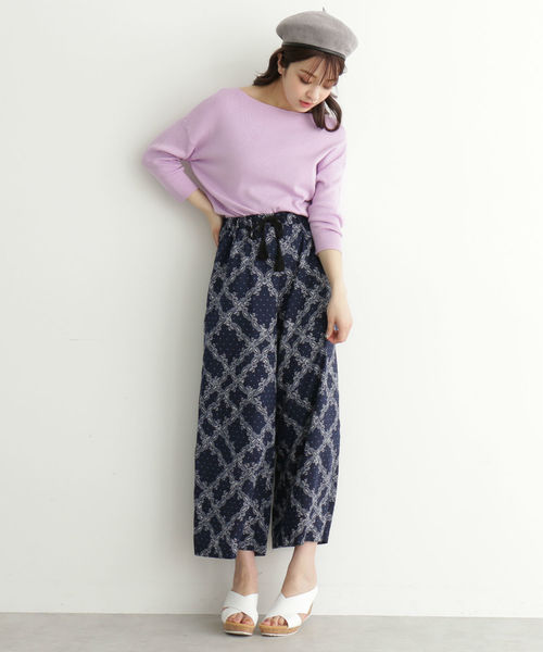 FREE'S MART（フリーズマート）の「総針裾ダーツコンパクトニット（ニット/セーター・レディース・ホワイト/ホワイト系その他/パープル/ブルー・FREE）」の14枚目の写真