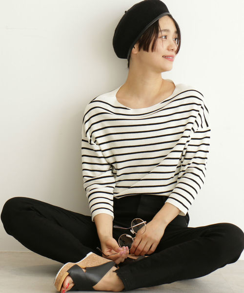 FREE'S MART（フリーズマート）の「総針裾ダーツコンパクトニット（ニット/セーター・レディース・ホワイト/ホワイト系その他/パープル/ブルー・FREE）」の13枚目の写真