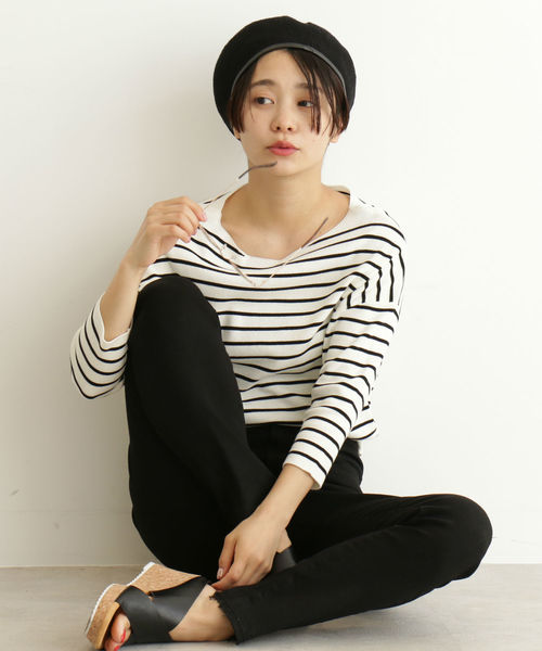 FREE'S MART（フリーズマート）の「総針裾ダーツコンパクトニット（ニット/セーター・レディース・ホワイト/ホワイト系その他/パープル/ブルー・FREE）」の12枚目の写真