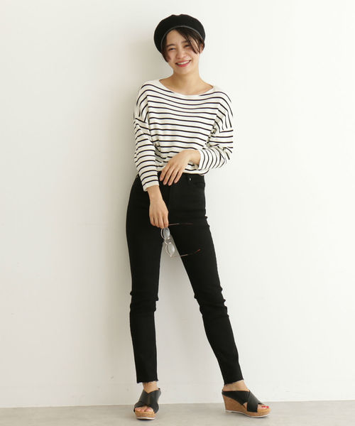 FREE'S MART（フリーズマート）の「総針裾ダーツコンパクトニット（ニット/セーター・レディース・ホワイト/ホワイト系その他/パープル/ブルー・FREE）」の11枚目の写真