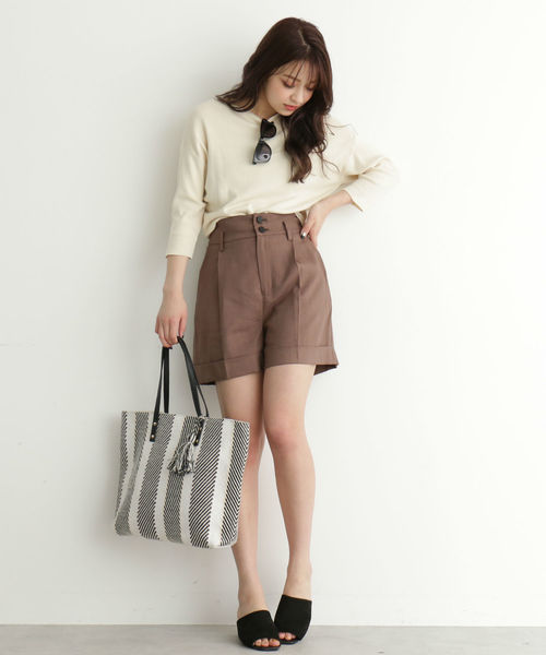 FREE'S MART（フリーズマート）の「総針裾ダーツコンパクトニット（ニット/セーター・レディース・ホワイト/ホワイト系その他/パープル/ブルー・FREE）」の8枚目の写真