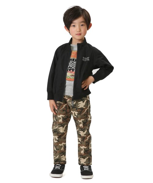 BREEZE（ブリーズ）の「バックプリントブルゾン（ブルゾン・キッズ・ライトグレー/ブラック/カーキ・90/80/100/110/120/130/140）」の4枚目の写真