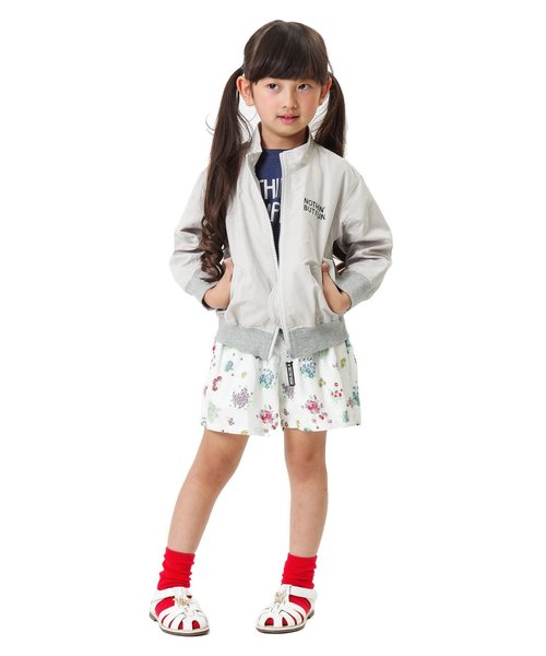 BREEZE（ブリーズ）の「バックプリントブルゾン（ブルゾン・キッズ・ライトグレー/ブラック/カーキ・90/80/100/110/120/130/140）」の9枚目の写真