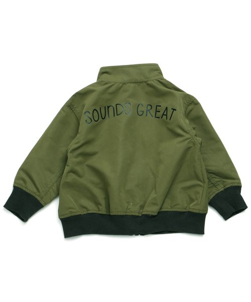 BREEZE（ブリーズ）の「バックプリントブルゾン（ブルゾン・キッズ・ライトグレー/ブラック/カーキ・90/80/100/110/120/130/140）」の18枚目の写真