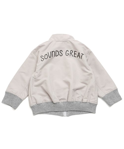 BREEZE（ブリーズ）の「バックプリントブルゾン（ブルゾン・キッズ・ライトグレー/ブラック/カーキ・90/80/100/110/120/130/140）」の19枚目の写真