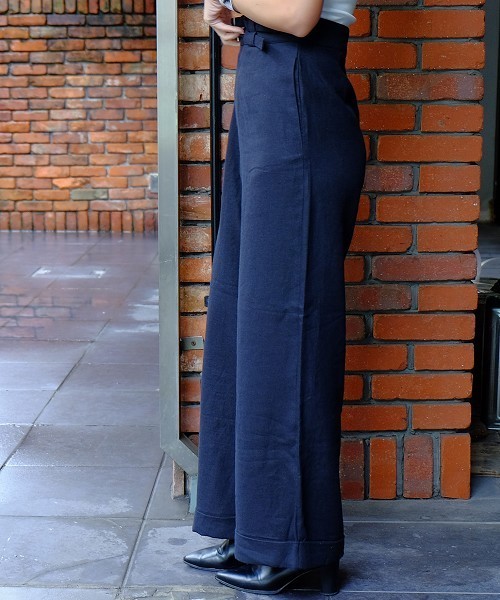TODAYFUL（トゥデイフル）の「ベルトワイドパンツ（その他パンツ・レディース・カーキ/ネイビー・38inch/36inch）」の16枚目の写真