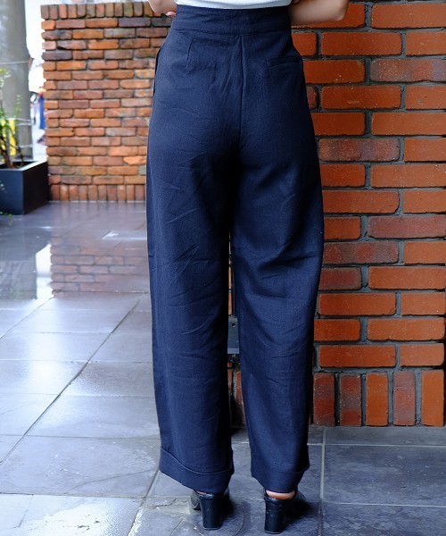 TODAYFUL（トゥデイフル）の「ベルトワイドパンツ（その他パンツ・レディース・カーキ/ネイビー・38inch/36inch）」の12枚目の写真