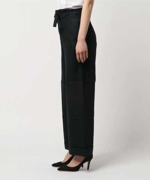 TODAYFUL（トゥデイフル）の「ベルトワイドパンツ（その他パンツ・レディース・カーキ/ネイビー・38inch/36inch）」の4枚目の写真