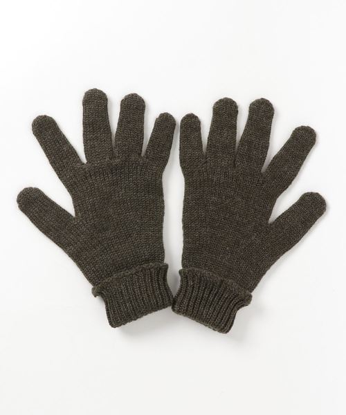 MHL.（エムエイチエル）の「UTILITY WOOL（手袋・レディース・オリーブ/ライトブラウン・FREE）」の3枚目の写真