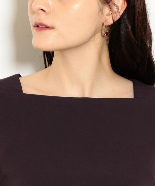 green label relaxing（グリーンレーベルリラクシング）の「CS スクエアネック ボリューム スリーブ ブラウス（シャツ/ブラウス・レディース・パープル/ベージュ・FREE）」の8枚目の写真