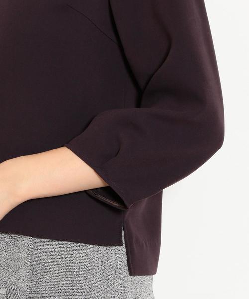 green label relaxing（グリーンレーベルリラクシング）の「CS スクエアネック ボリューム スリーブ ブラウス（シャツ/ブラウス・レディース・パープル/ベージュ・FREE）」の7枚目の写真