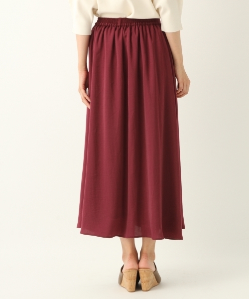 A part by（アパートバイ）の「Pギャザーマキシスカート 801525（スカート・レディース・ベージュ/ボルドー・FREE）」の10枚目の写真