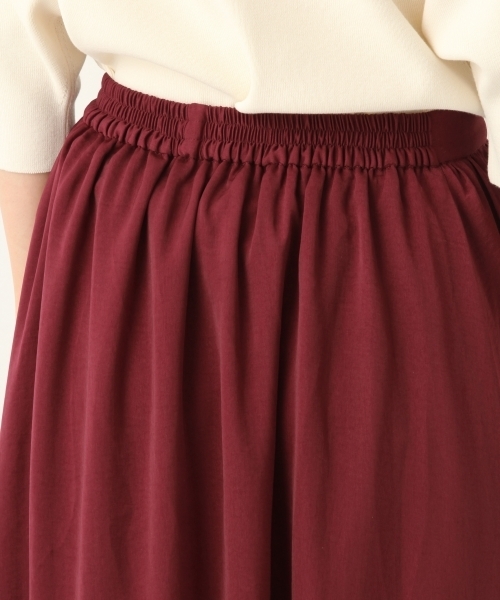 A part by（アパートバイ）の「Pギャザーマキシスカート 801525（スカート・レディース・ベージュ/ボルドー・FREE）」の13枚目の写真