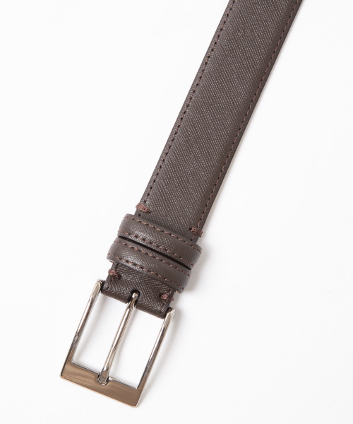 ABAHOUSE（アバハウス）の「【Recency of Mine】サフィアーノドレスベルト（ベルト・メンズ・ブラック/ブラウン・2/1）」の6枚目の写真