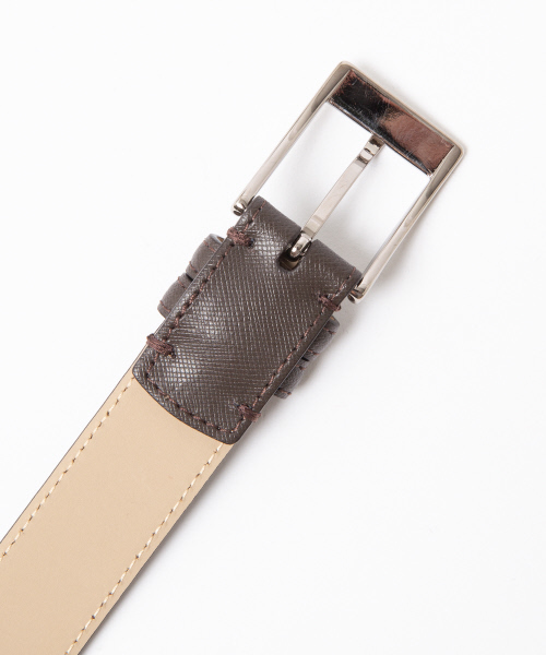 ABAHOUSE（アバハウス）の「【Recency of Mine】サフィアーノドレスベルト（ベルト・メンズ・ブラック/ブラウン・2/1）」の3枚目の写真