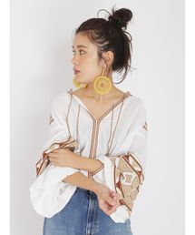 Ungrid | エンブロイダリースリーブボリュームブラウス(シャツ/ブラウス)