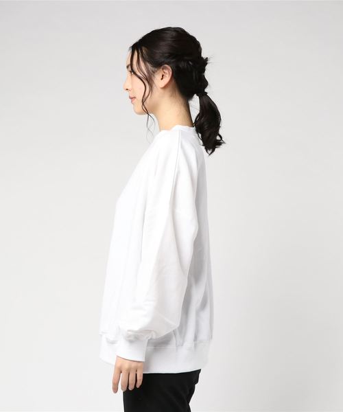 WEGO（ウィゴー）の「WEGO/デイリーカラールーズスウェット（スウェット・レディース・杢グレー/オレンジ系その他2/ライトパープル/グリーン/ホワイト・FREE）」の6枚目の写真