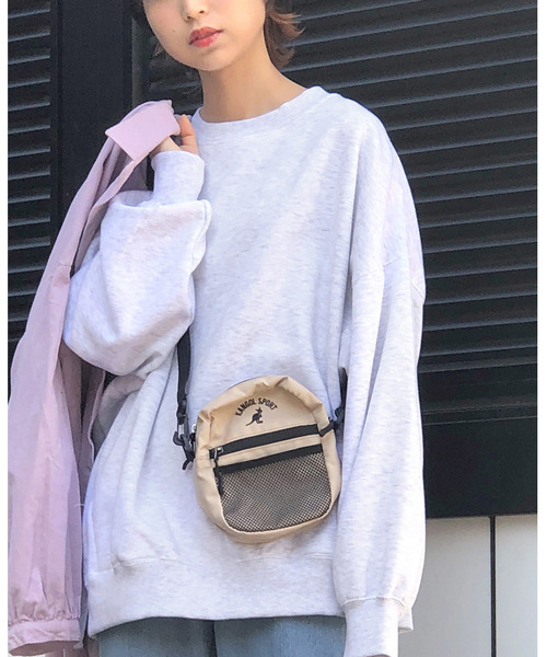 WEGO（ウィゴー）の「WEGO/デイリーカラールーズスウェット（スウェット・レディース・杢グレー/オレンジ系その他2/ライトパープル/グリーン/ホワイト・FREE）」の2枚目の写真