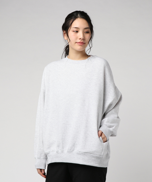 WEGO（ウィゴー）の「WEGO/デイリーカラールーズスウェット（スウェット・レディース・杢グレー/オレンジ系その他2/ライトパープル/グリーン/ホワイト・FREE）」の20枚目の写真