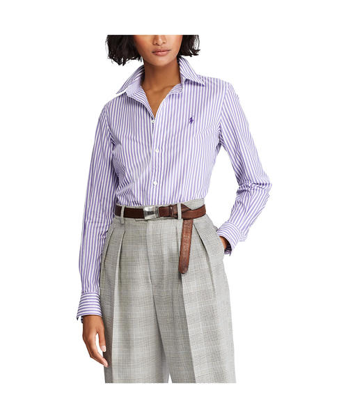 POLO RALPH LAUREN(ポロ ラルフ ローレン)の「スリム ストレッチ フィット ストライプ シャツ(シャツ/ブラウス・レディース・パープル系その他/ブルー系その他/ブラック系8/ピンク系2・2/8/0/00/4/6)」の6枚目の写真