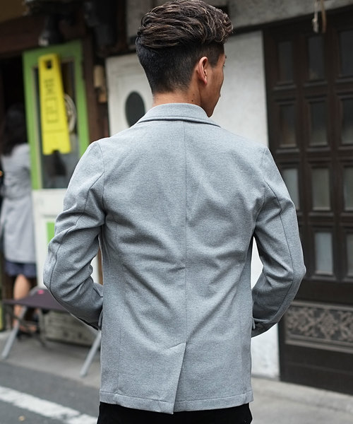 GOSTAR DE FUGA(ゴスタール ジフーガ)の「ストレッチポンチテーラードジャケット(テーラードジャケット・メンズ・ブラック/グレー・M/L/XL)」の11枚目の写真