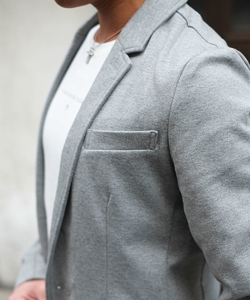 GOSTAR DE FUGA(ゴスタール ジフーガ)の「ストレッチポンチテーラードジャケット(テーラードジャケット・メンズ・ブラック/グレー・M/L/XL)」の12枚目の写真