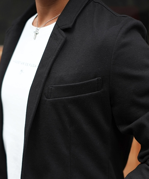 GOSTAR DE FUGA(ゴスタール ジフーガ)の「ストレッチポンチテーラードジャケット(テーラードジャケット・メンズ・ブラック/グレー・M/L/XL)」の7枚目の写真