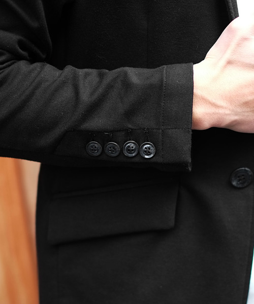 GOSTAR DE FUGA(ゴスタール ジフーガ)の「ストレッチポンチテーラードジャケット(テーラードジャケット・メンズ・ブラック/グレー・M/L/XL)」の4枚目の写真