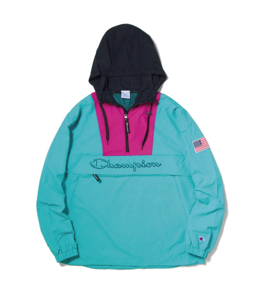 Champion(チャンピオン)の「Champion/チャンピオン アノラックパーカー(マウンテンパーカー・メンズ・ブラック/パープル/ターコイズブルー・M/L)」の3枚目の写真